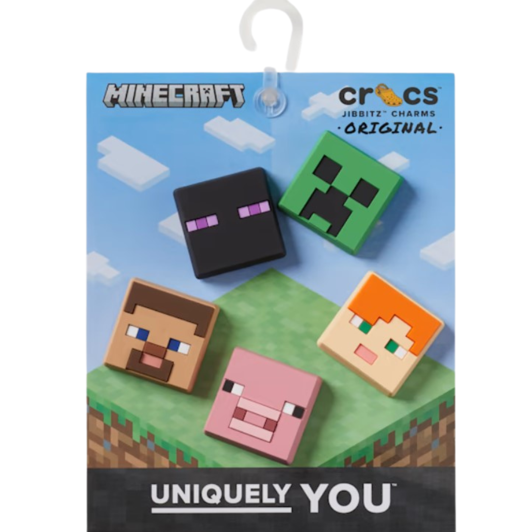 Crocs Minecraft 5 Pack Jibbitz Shoe Charms (10014539) Multi OSFA