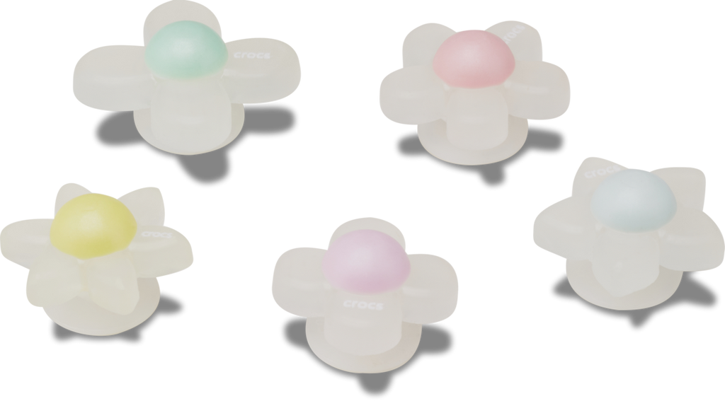 Crocs Iridescent Flowers 5 Pack Jibbitz Shoe Charms (10014623) Multi OSFA