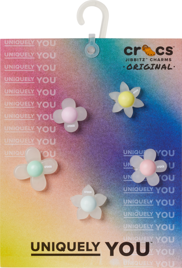 Crocs Iridescent Flowers 5 Pack Jibbitz Shoe Charms (10014623) Multi OSFA