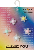 Crocs Iridescent Flowers 5 Pack Jibbitz Shoe Charms (10014623) Multi OSFA