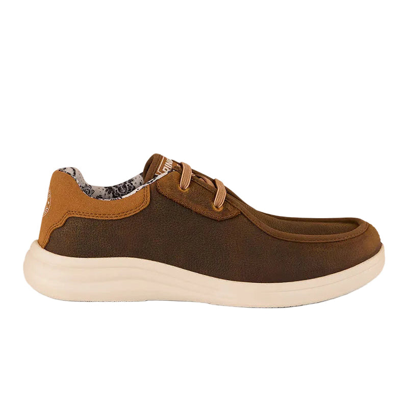 Ringers Western Unisex Cruiza Leather Lace Up Shoes (125118RW) Brown