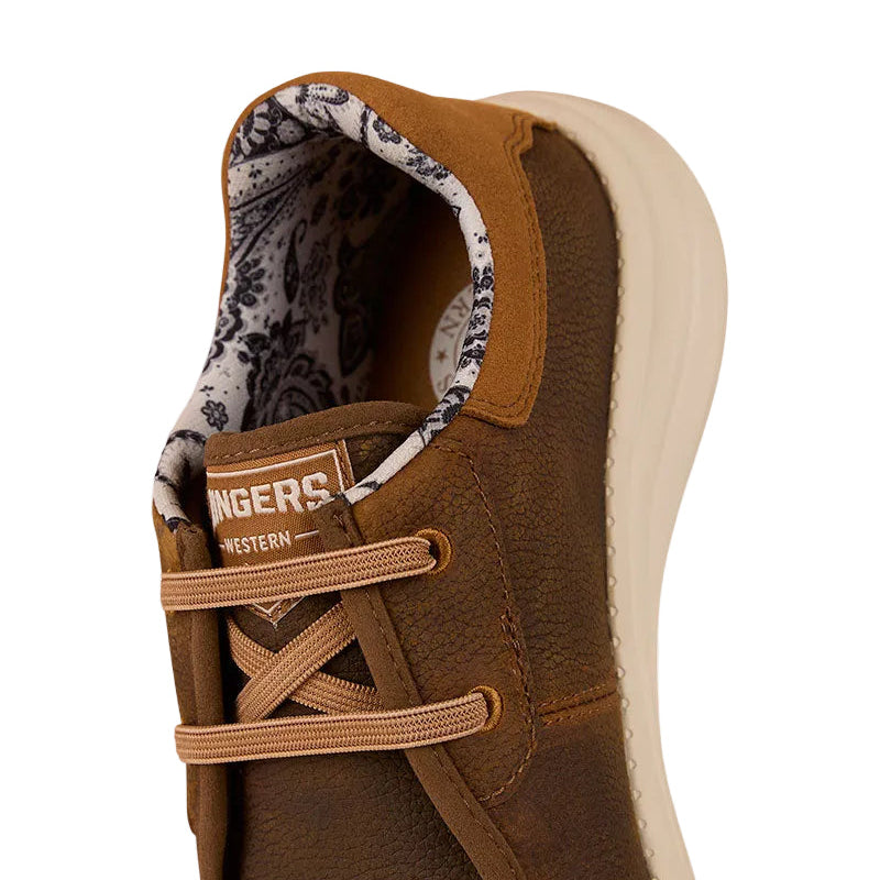 Ringers Western Unisex Cruiza Leather Lace Up Shoes (125118RW) Brown