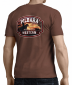 Ritemate Mens Pilbara Rope Riding S/S Tee (RMTC031) Brown