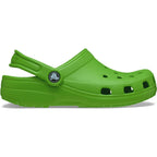 Crocs Children's Classic Clog (206991-30T) in the colour Crocs Green on a white background.