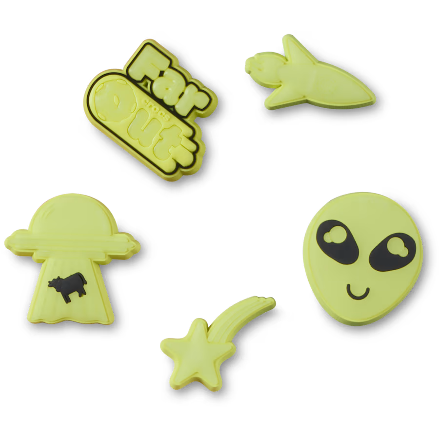 Crocs  GlowIntheDark Rocketship 5 Pack of Jibbitz (10019428)