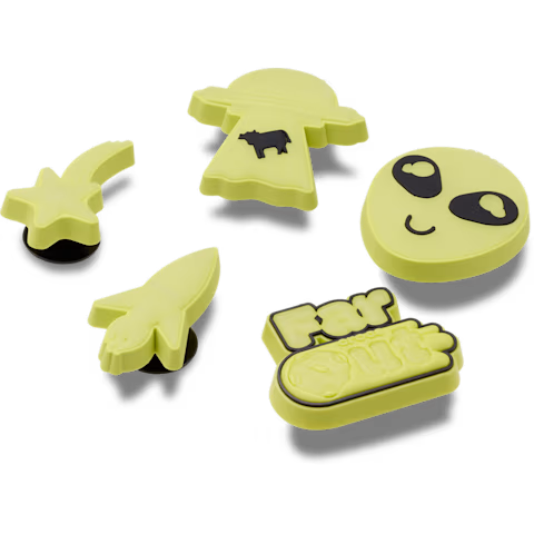 Crocs  GlowIntheDark Rocketship 5 Pack of Jibbitz (10019428)