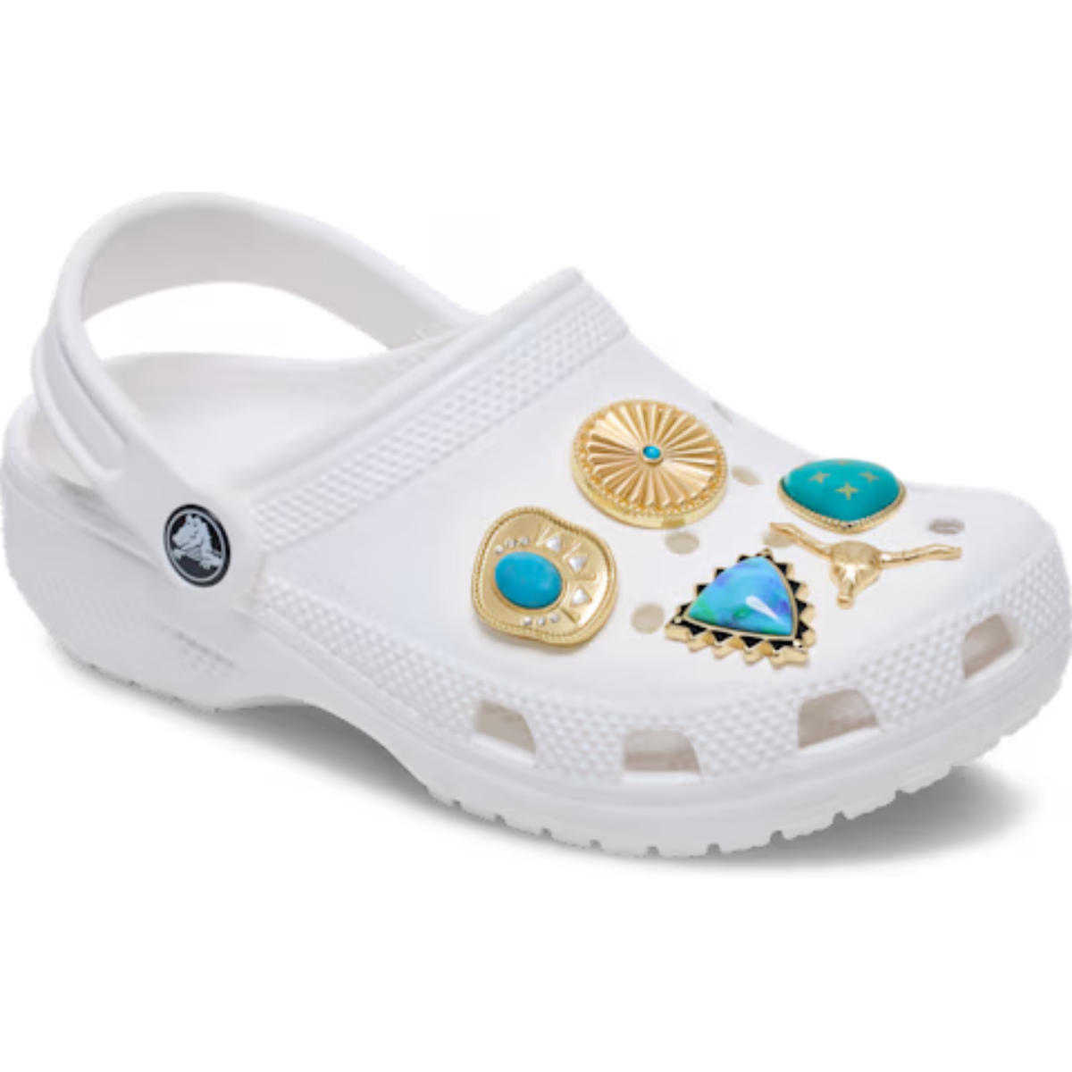 Crocs  Gold Turquoise Western 5 Pack Jibbitz  Shoe Charms (10018463)