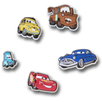 Crocs Pixar Cars 5 Pack Jibbitz Shoe Charms (10017257) Multi