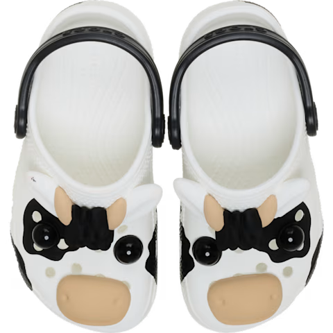 Crocs Toddlers Classic IAM Cow Clogs (212902-100) White