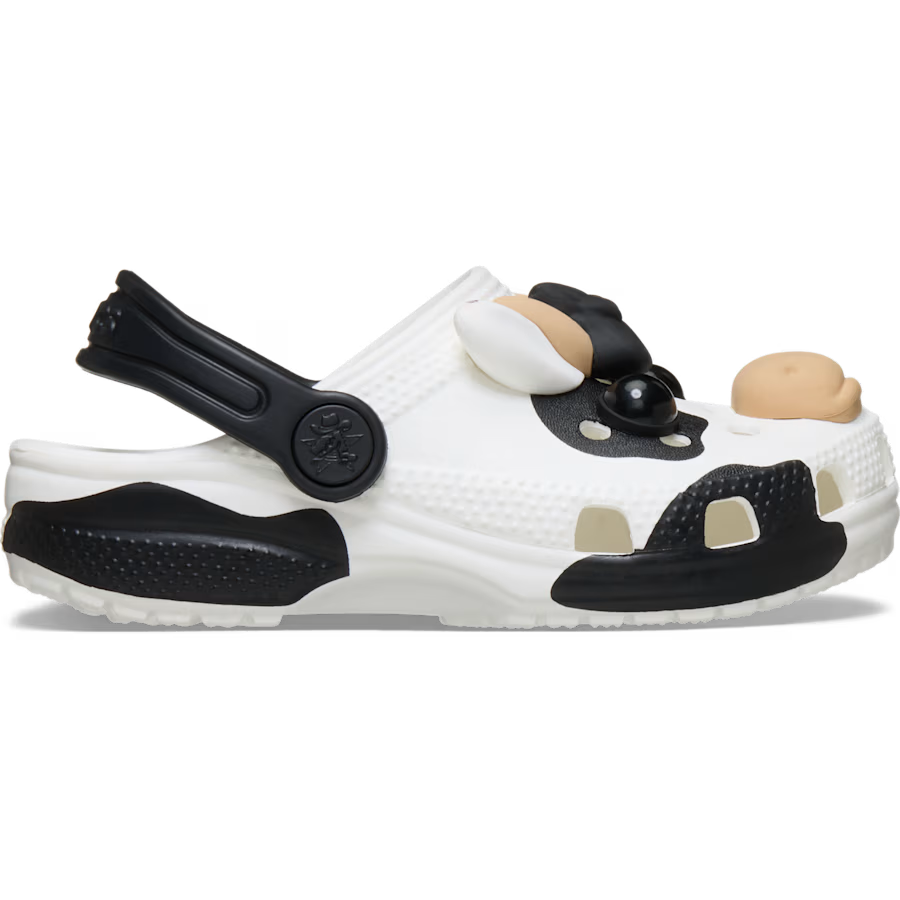 Crocs Toddlers Classic IAM Cow Clogs (212902-100) White