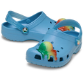 Elite Blue Crocs Toddlers Classic Scented Snow Cone Clogs (213182-5DU) on a white background.