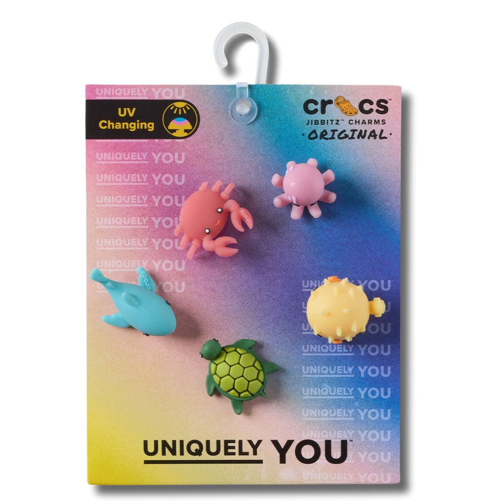 Crocs  UV Changing Sea Animals 5 Pack Jibbitz  Shoe Charms (10018478)