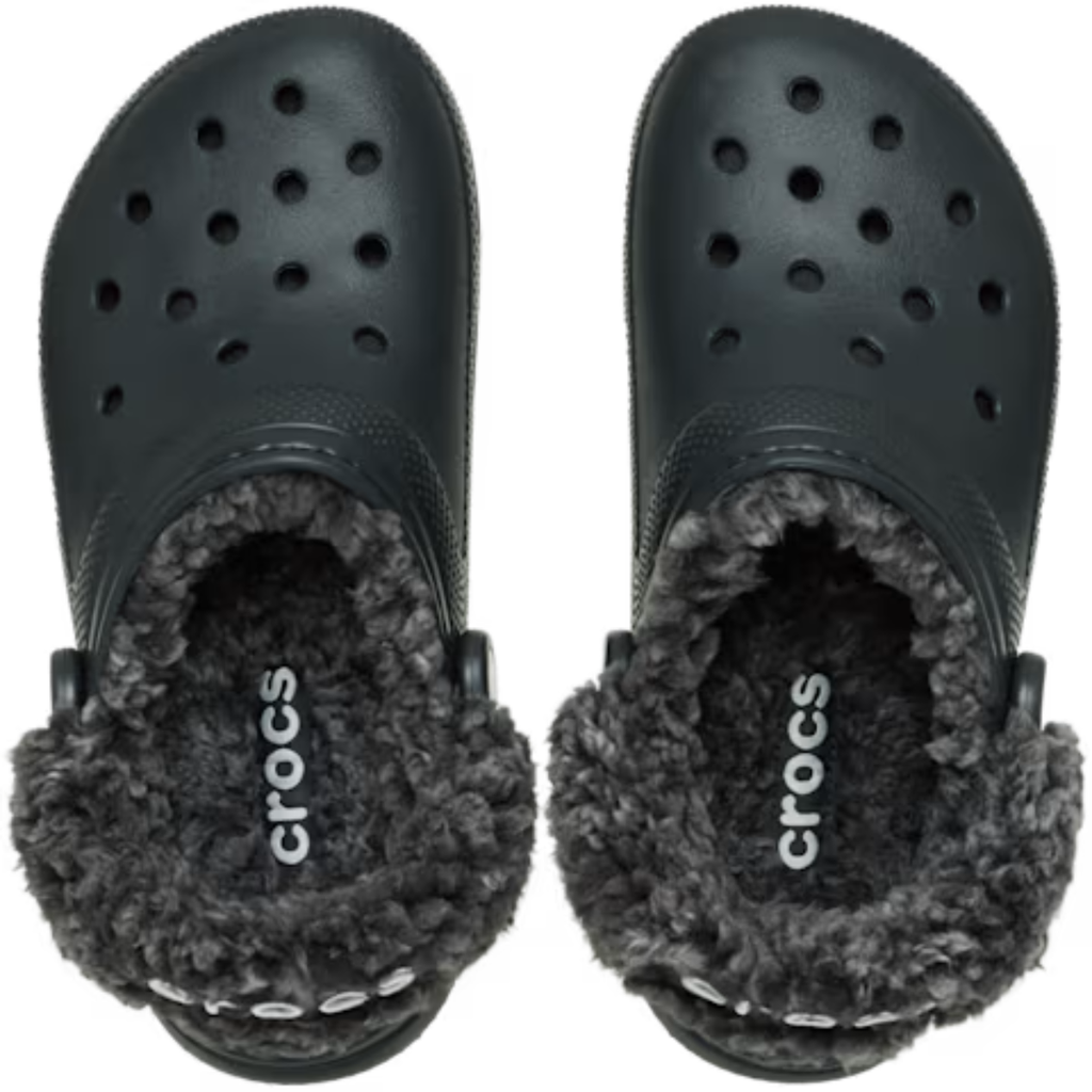 Crocs Unisex Classic Fleece Lined Clogs (211396-001) Black