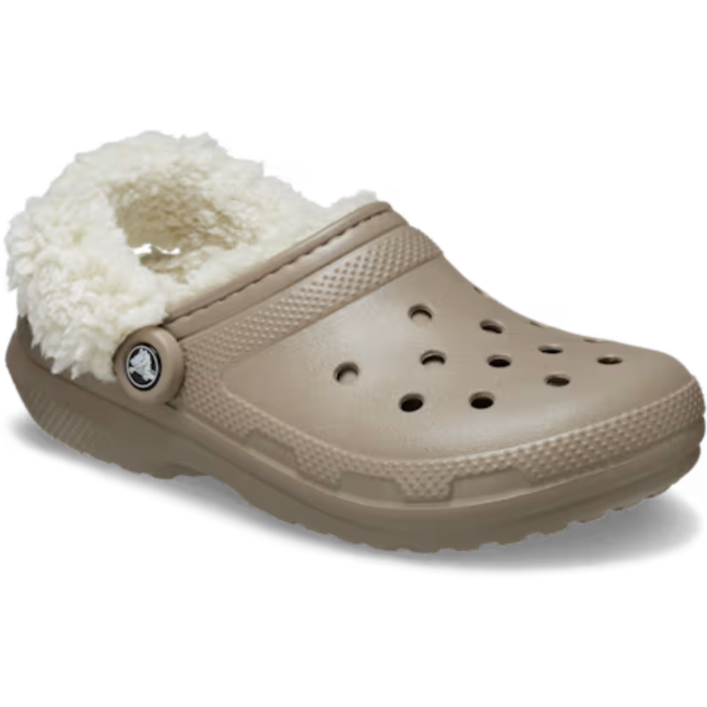 Crocs Unisex Classic Fleece Lined Clogs (211396-195) Mushroom