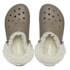 Crocs Unisex Classic Fleece Lined Clogs (211396-195) Mushroom