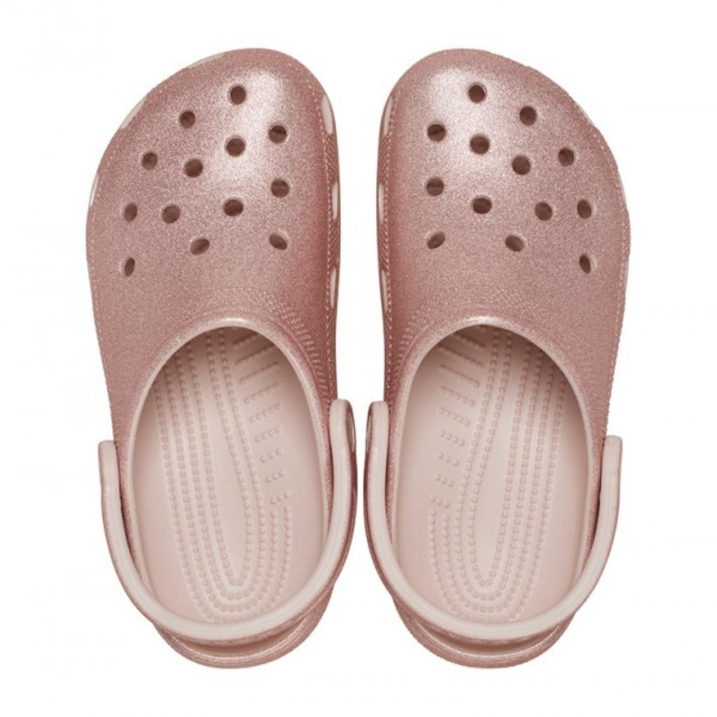 Crocs Unisex Classic Glitter Clogs (205942-6WV) Quartz Glitter
