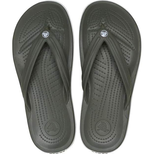 Crocs Unisex Crocband Flip Flops (11033-3J5) Dusty Olive