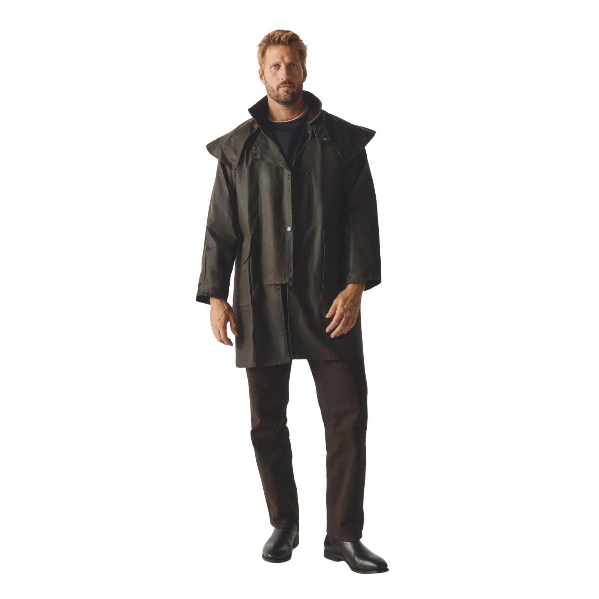 Driza-Bone Mens Ranger Heritage Oilskin Coat (COM2230HW0) Heritage Brown