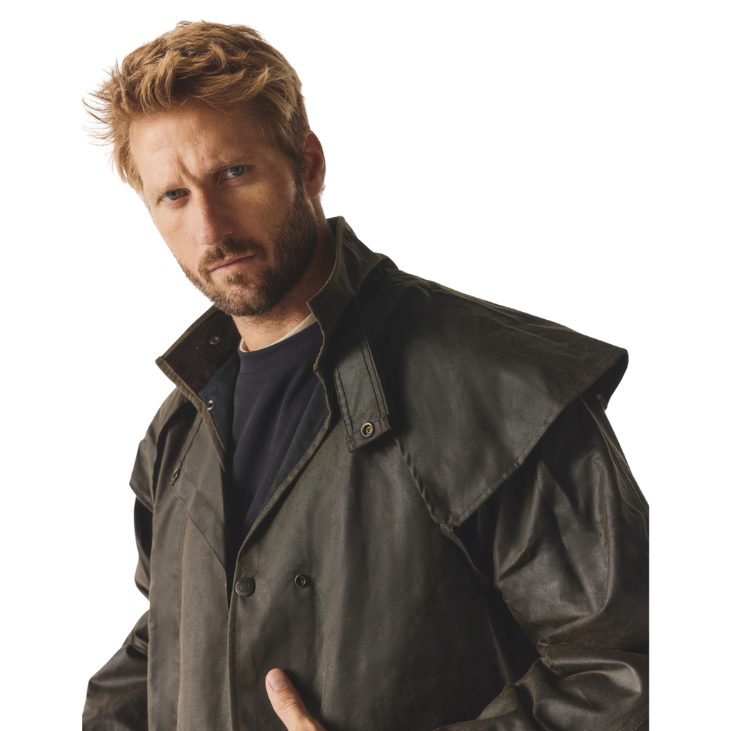 Driza-Bone Mens Ranger Heritage Oilskin Coat (COM2230HW0) Heritage Brown