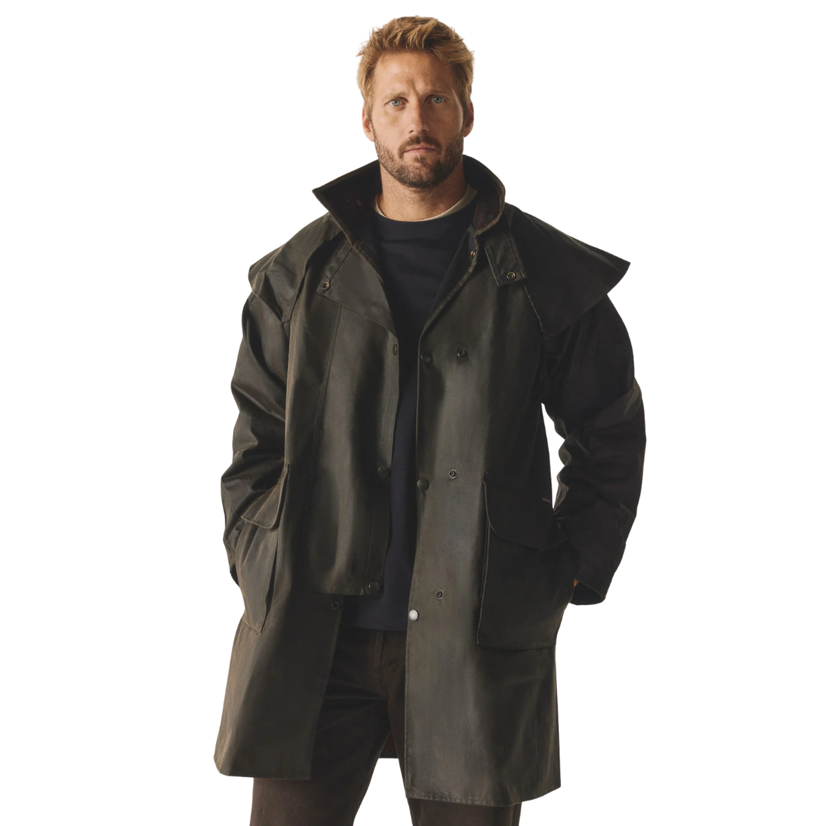 Driza-Bone Mens Ranger Heritage Oilskin Coat (COM2230HW0) Heritage Brown