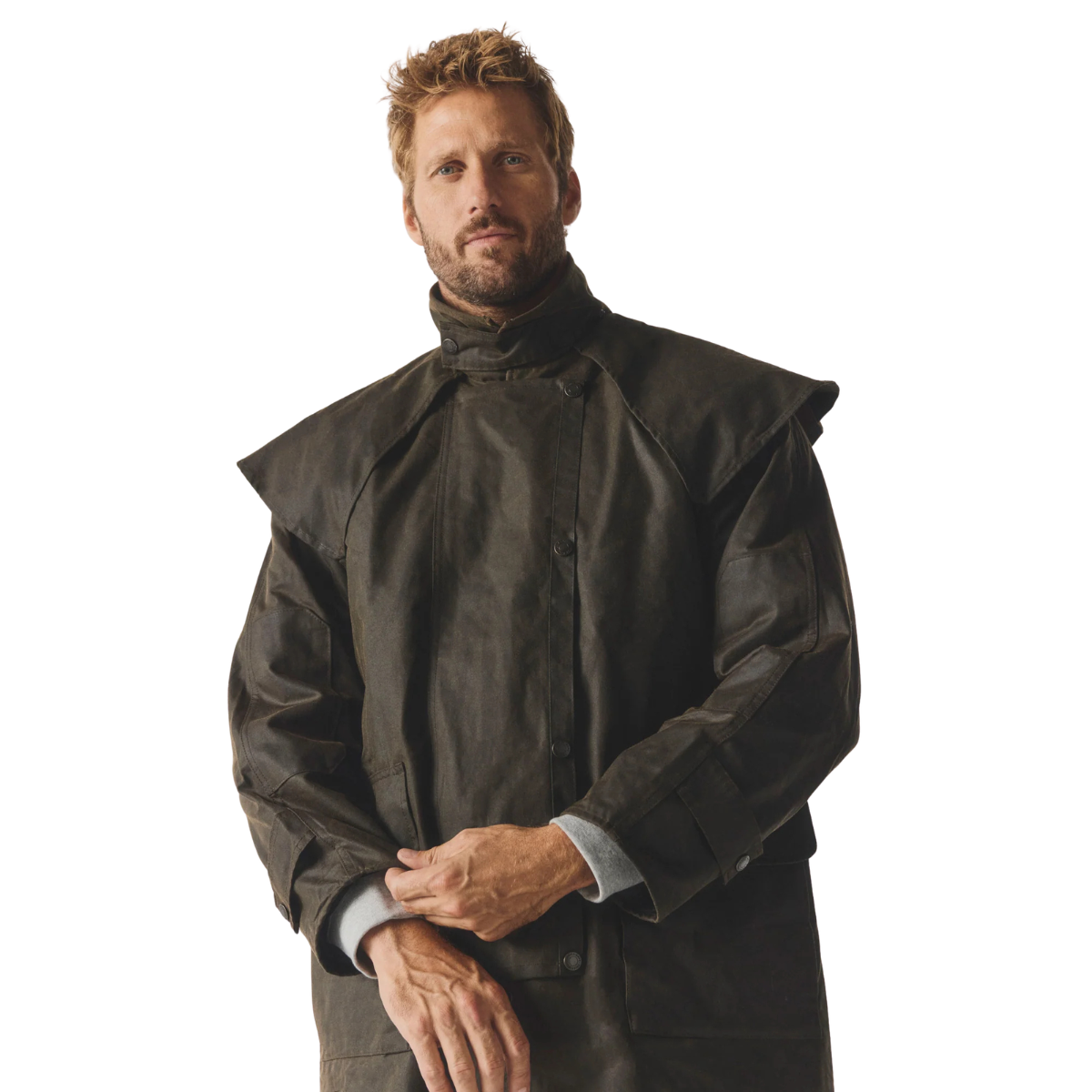 Driza-Bone Mens Rider Heritage Oilskin Coat (COM2229HW0) Heritage Brown
