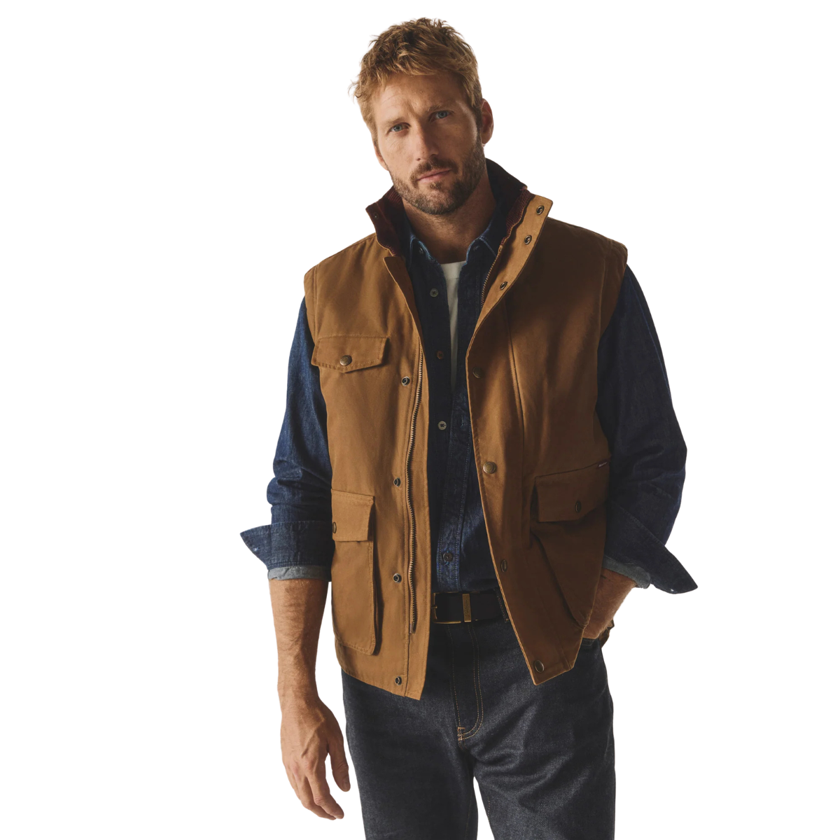 Driza-Bone Mens Special Edition Jumbuck Vest (COM2526) Sandstone