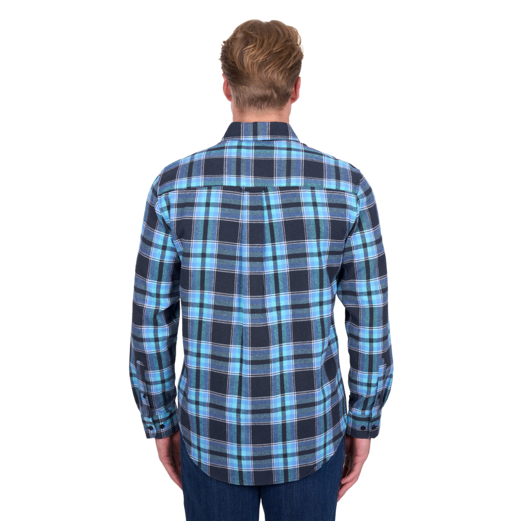 Dux-Bak Mens Camden L/S Thermal Shirt (D6W1116206) Navy/Teal