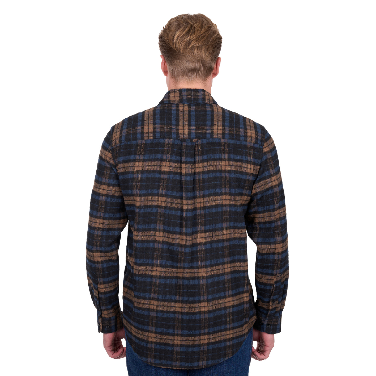 Dux-Bak Mens Hunter L/S Thermal Shirt (D6W1116205) Navy/Dark Tan