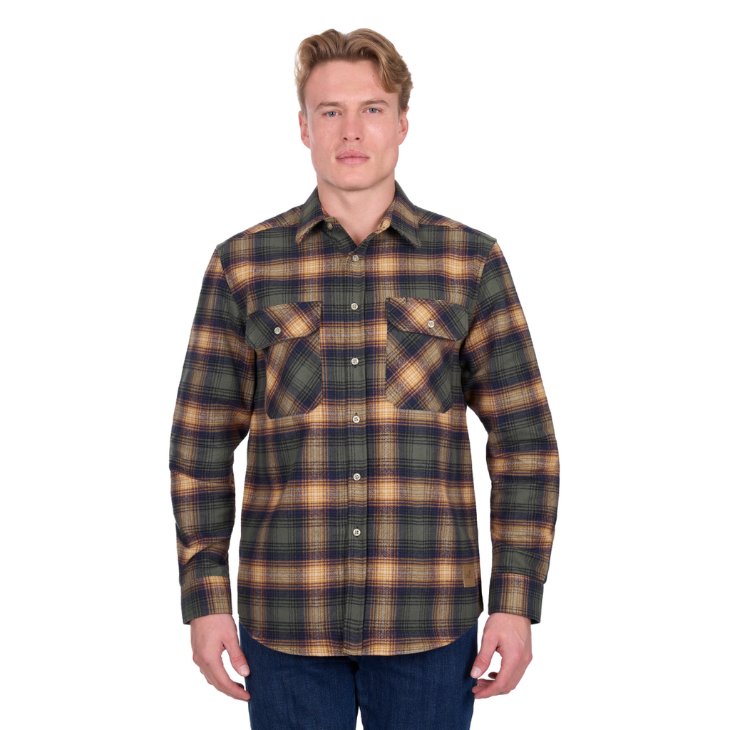 Dux-Bak Mens Micah L/S Thermal Shirt (D6W1116202) Khaki/Tan