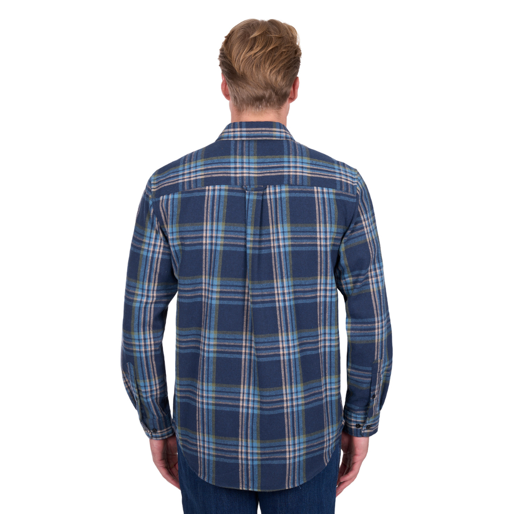 Dux-Bak Mens Miles L/S Thermal Shirt (D6W1116200) Navy/Teal