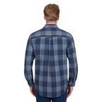 Dux-Bak Mens Miles L/S Thermal Shirt (D6W1116200) Navy/Teal