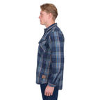 Dux-Bak Mens Miles L/S Thermal Shirt (D6W1116200) Navy/Teal