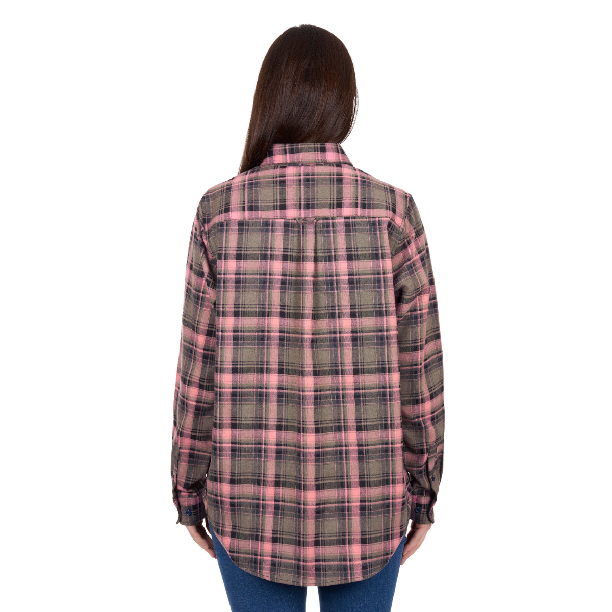 Dux-Bak Womens Ahri L/S Thermal Shirt (D6W2150114) Green/Pink