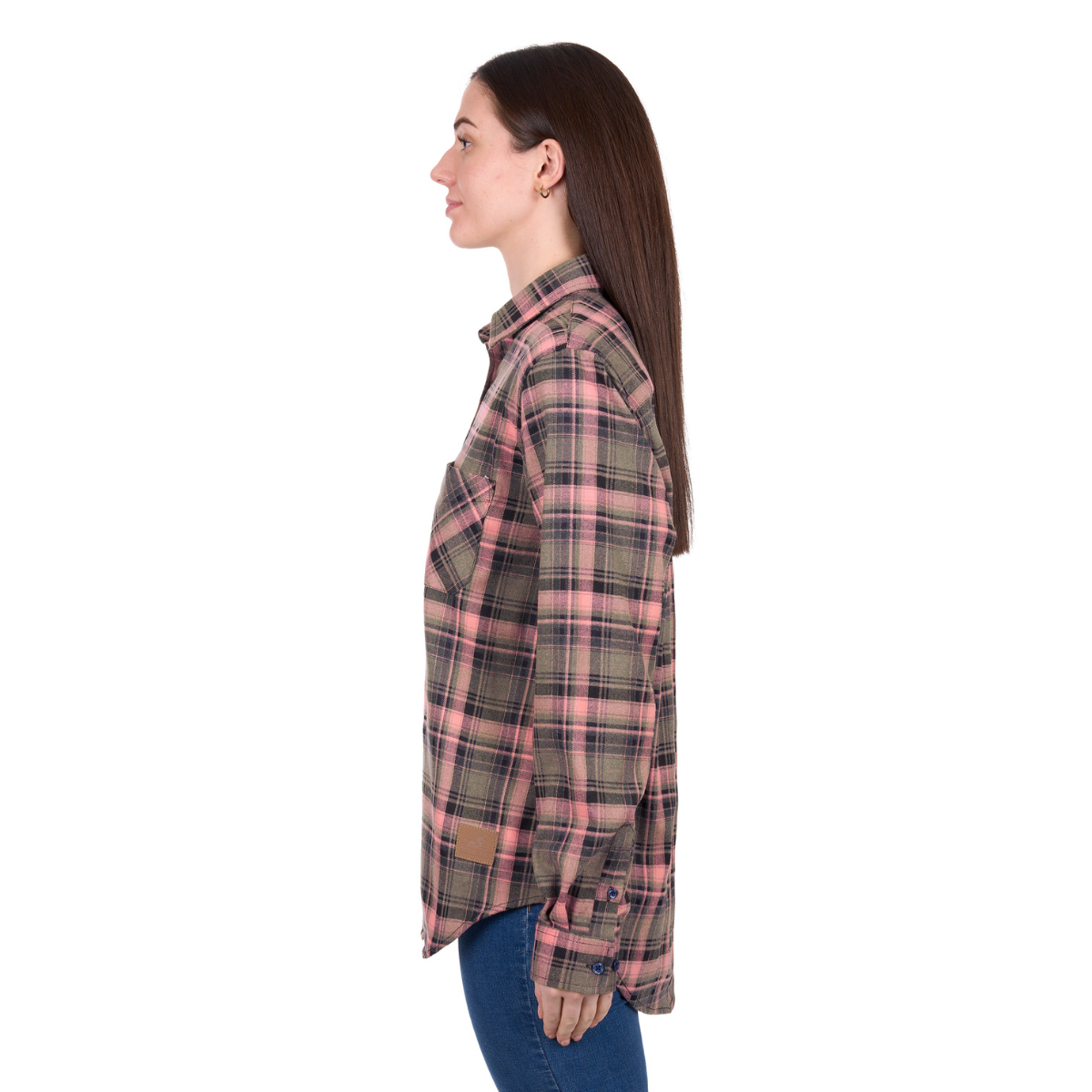 Dux-Bak Womens Ahri L/S Thermal Shirt (D6W2150114) Green/Pink