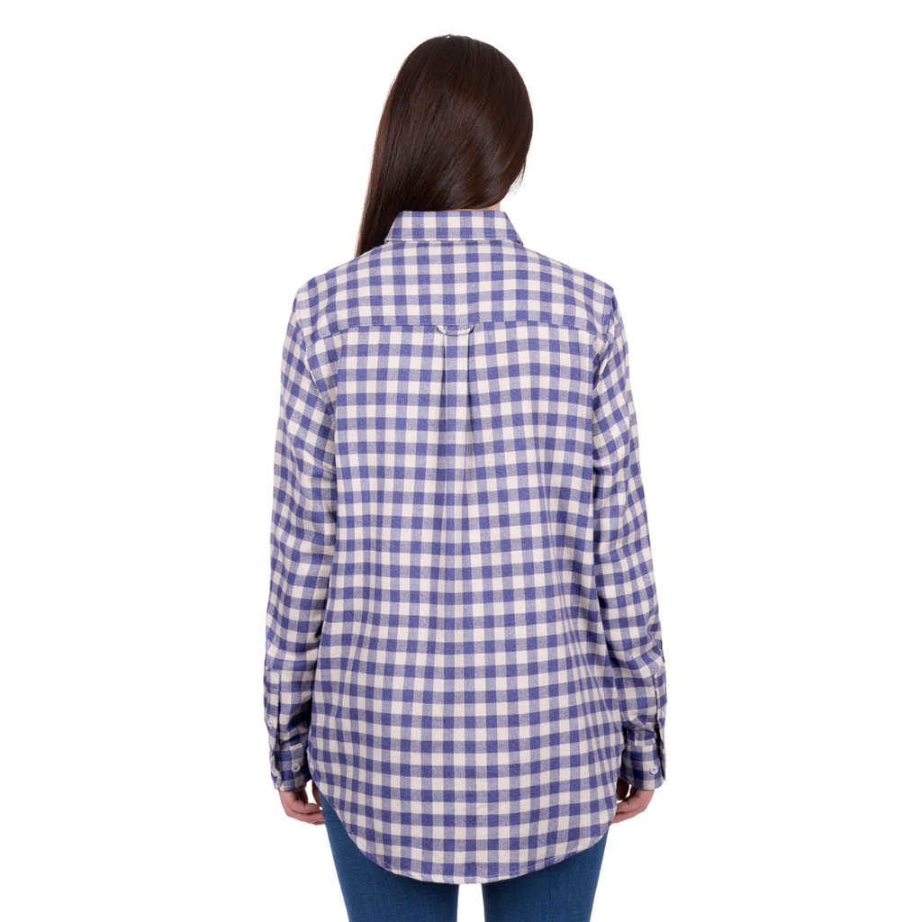 Dux-Bak Womens Joyce L/S Thermal Shirt (D6W2150115) Purple/White