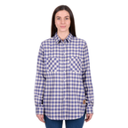 Dux-Bak Womens Joyce L/S Thermal Shirt (D6W2150115) Purple/White