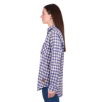 Dux-Bak Womens Joyce L/S Thermal Shirt (D6W2150115) Purple/White