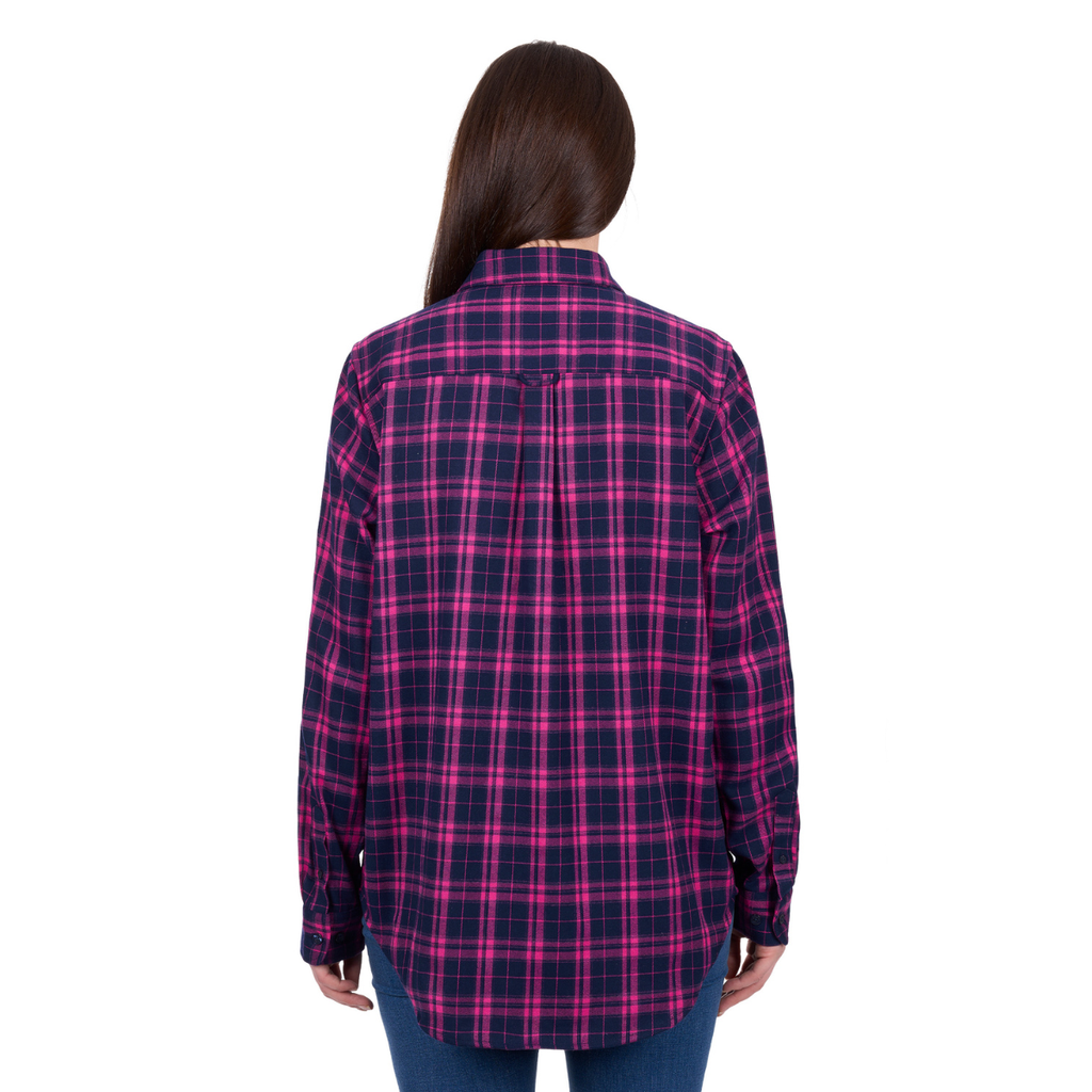Dux-Bak Womens Sybel L/S Thermal Shirt (D6W2150116) Pink/Navy