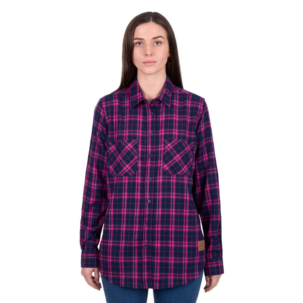 Dux-Bak Womens Sybel L/S Thermal Shirt (D6W2150116) Pink/Navy