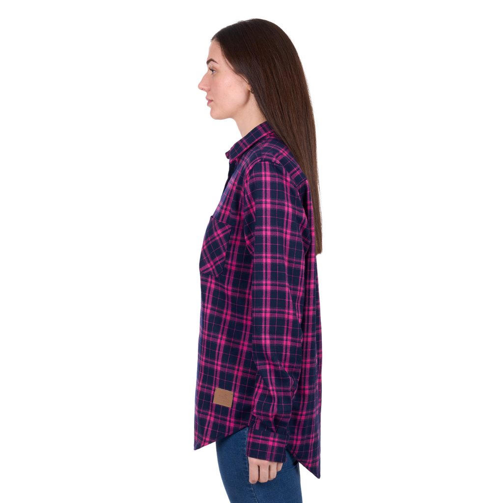 Dux-Bak Womens Sybel L/S Thermal Shirt (D6W2150116) Pink/Navy