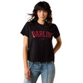 Ariat Womens Collegiate Darlin S/S Tee (10079918) Black/Garnet