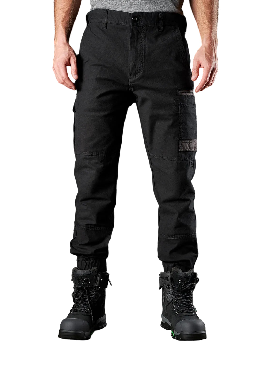 FXD Mens WP-4 Stretch Cuffed Work Pants (FX01616003) Black 28
