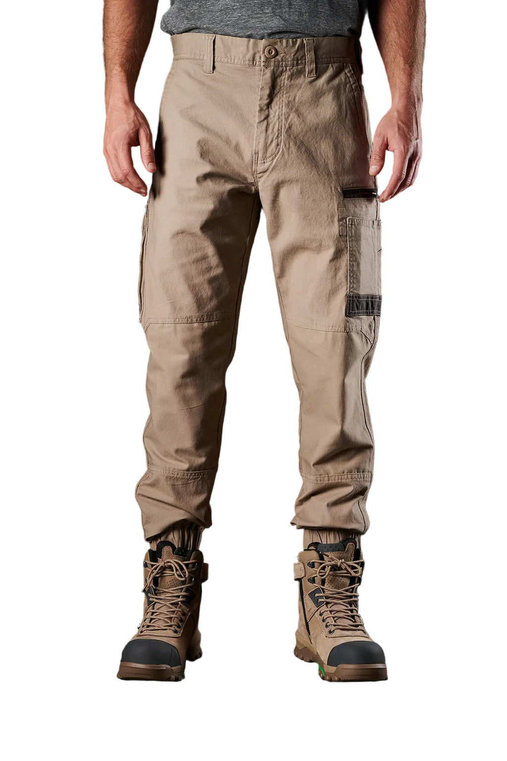 FXD Mens WP-4 Stretch Cuffed Work Pants (FX01616003) Khaki 28