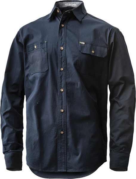 FXD Mens LSH-1 Stretch L/S Work Shirt (FX01614001) Navy M