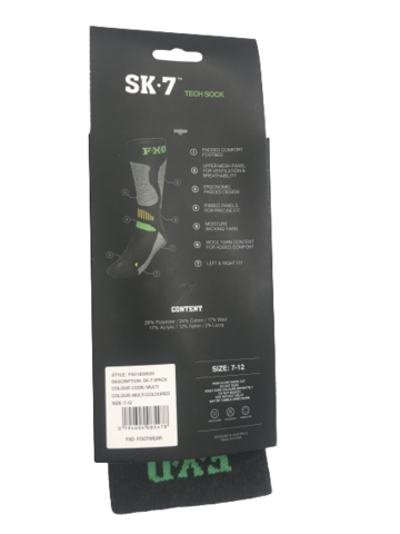 FXD SK-7 Socks 2 Pack (FX01909020) Multi 7-11