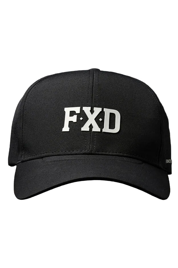 FXD Tech Baseball Cap (CP-12) Black Big Logo OSFM