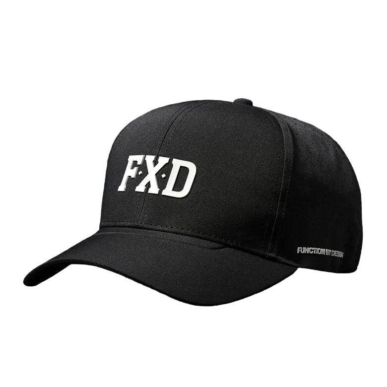 FXD Tech Baseball Cap (CP-12) Black Big Logo OSFM
