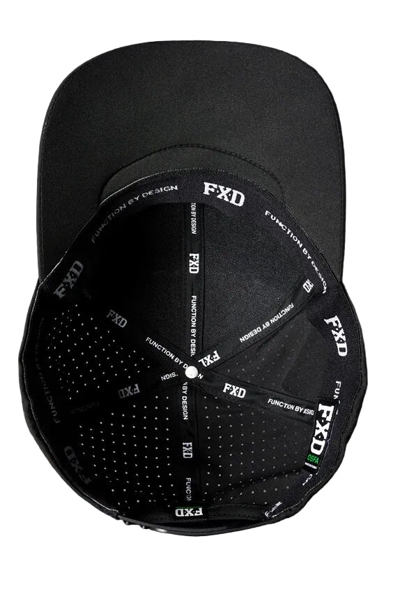 FXD Tech Baseball Cap (CP-12) Black Small Logo OSFM