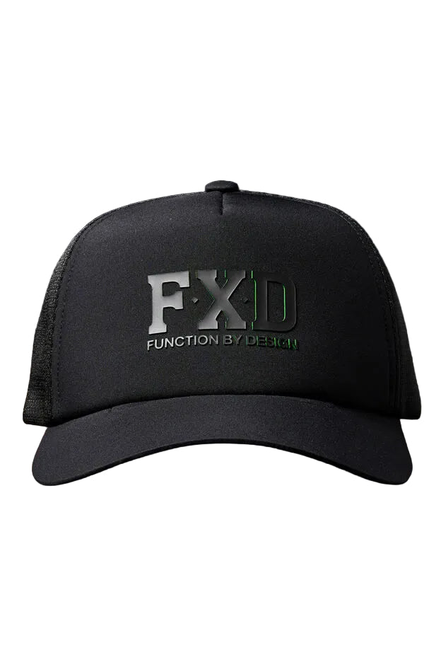 FXD Tech Trucker Cap (CP-13) Black Big Logo OSFM
