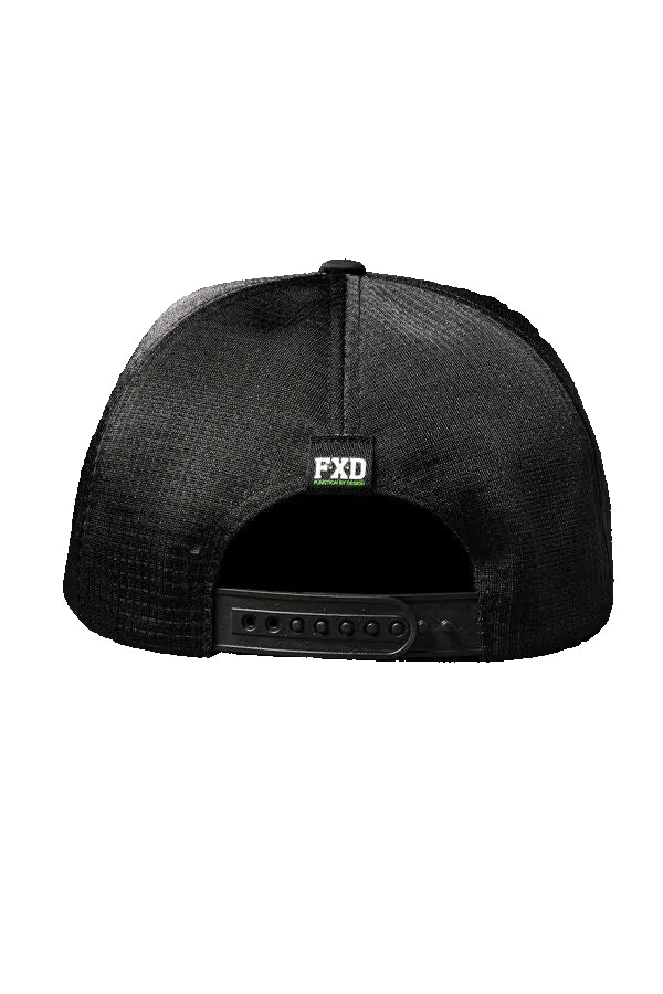 FXD Tech Trucker Cap (CP-13) Black Big Logo OSFM